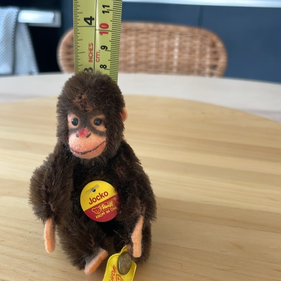 Mini Steiff mohair Jocko monkey. Excellent like new condition. - Picture 6 of 7